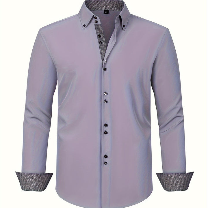 NOVAE | LIGHT ELEGANT SHIRT WITH CONTRAST DETAILS