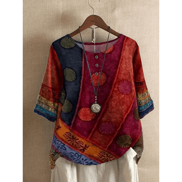 Valarie | Colourful Bohemian Top