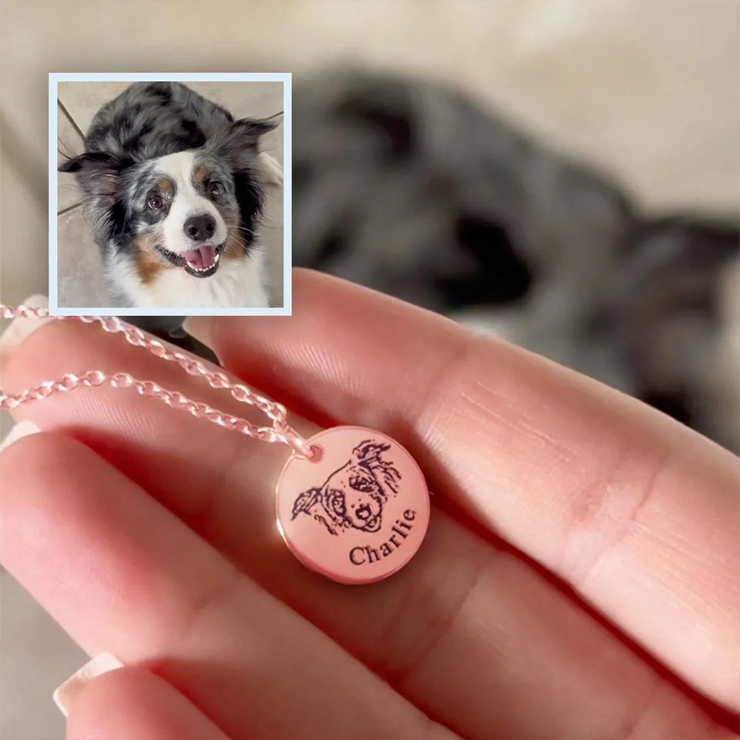 Custom Necklace with Pet's Face