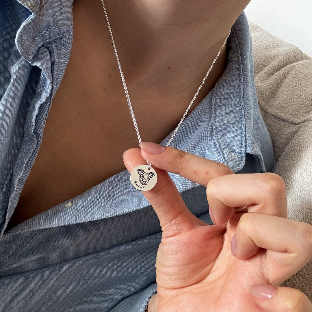 Custom Necklace with Pet's Face