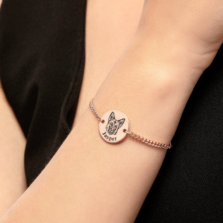 Personalised Bracelet with Animal's Face