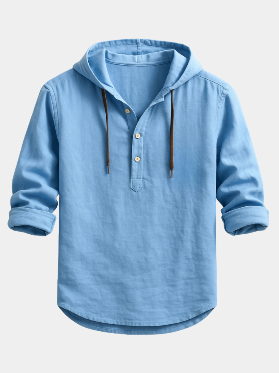 LAURENT MONACO | LUXURY SHIRT WITH HOOD
