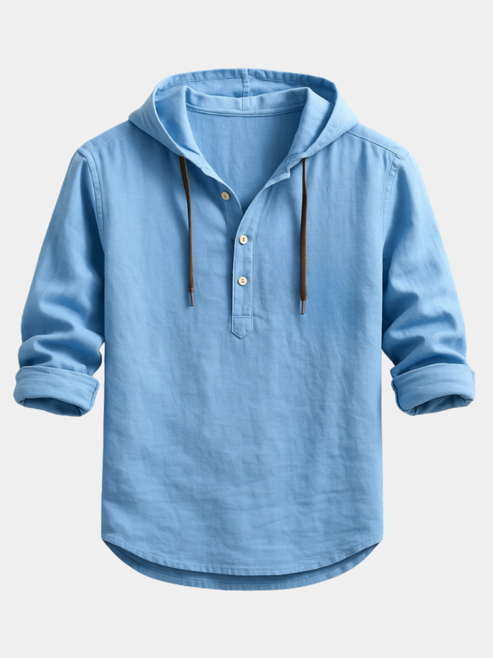 LAURENT MONACO | LUXURY SHIRT WITH HOOD