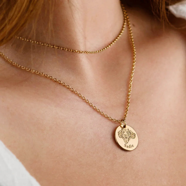 Custom Necklace with Pet's Face