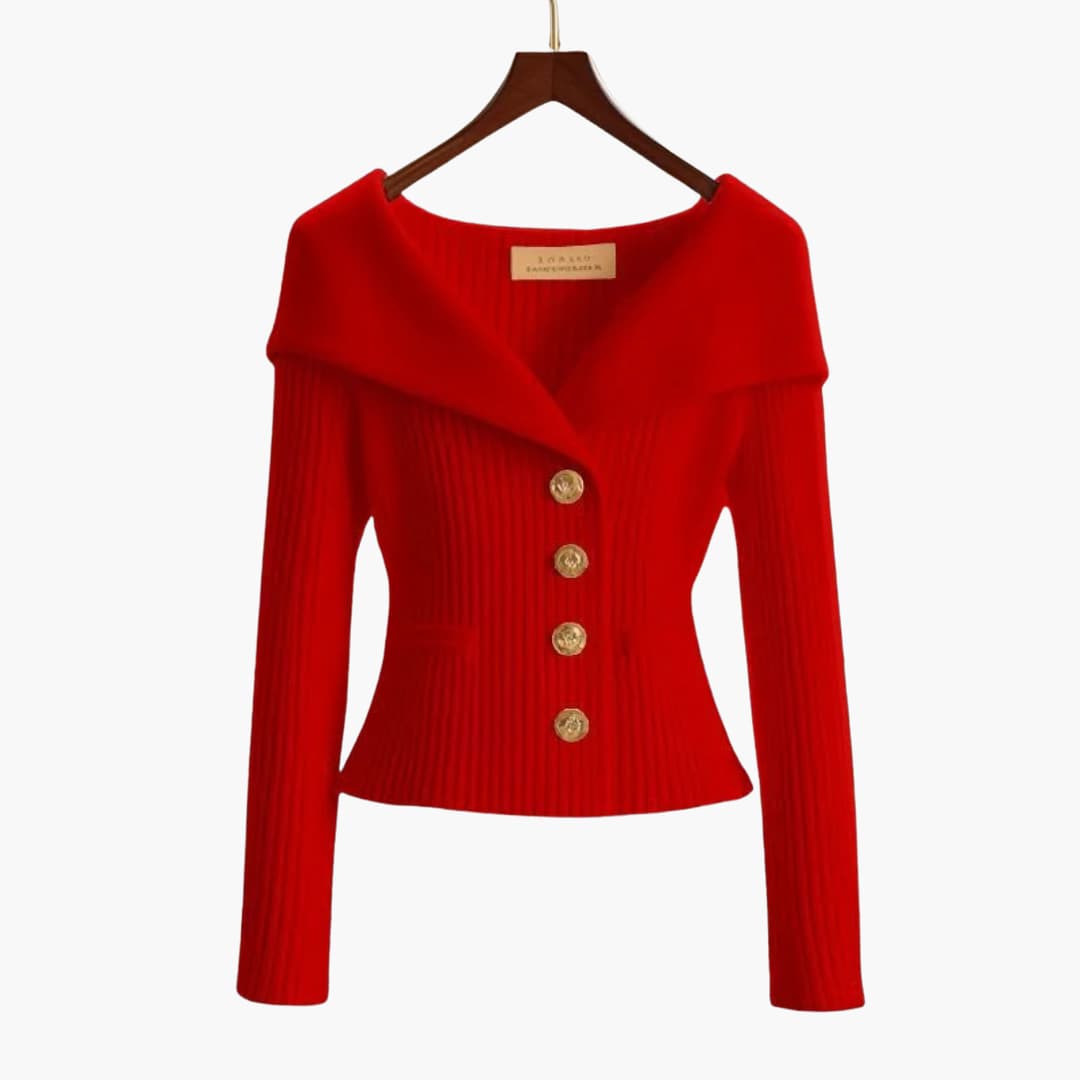 Mischa | Ribbed Button-Up Cardigan