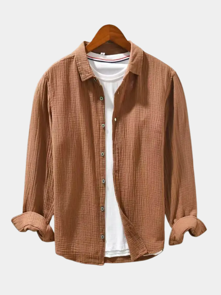 NOVAE | ELEGANT SHIRT IN SOFT COTTON LIKE SILK