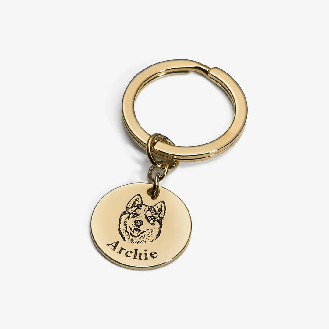 Personalised Keyring with Pet's Face