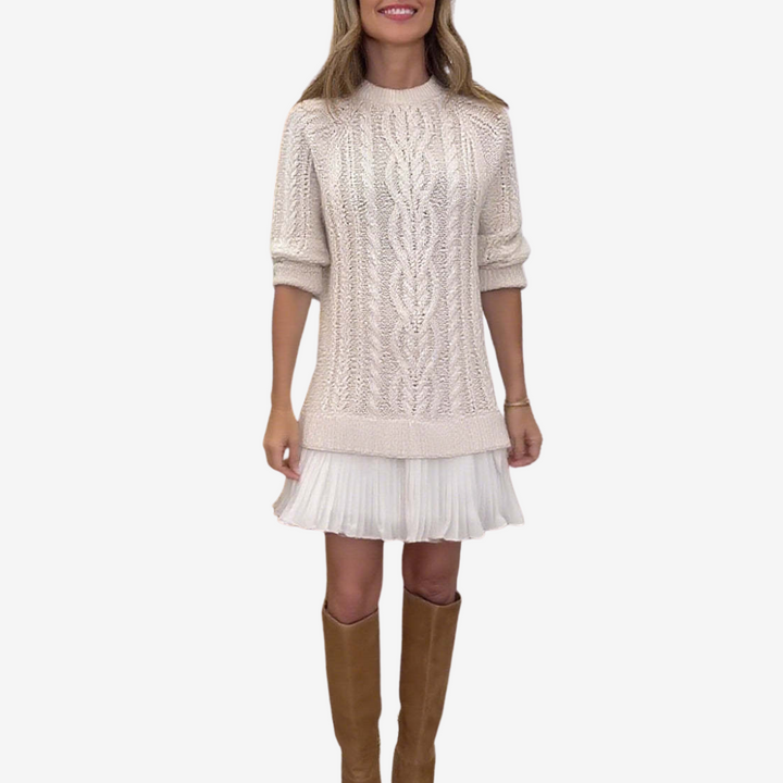 GAIL 2-in-1 Knitted Dress | The Perfect Preppy Look for Autumn