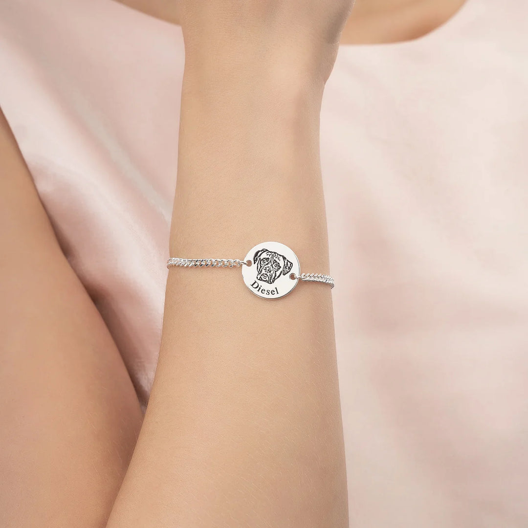 Personalised Bracelet with Animal's Face