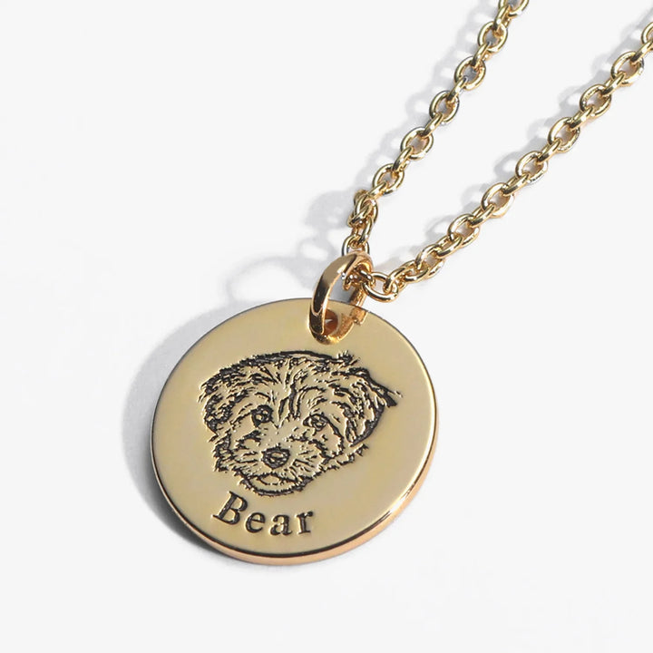 Custom Necklace with Pet's Face