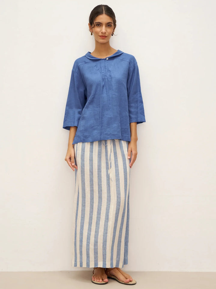 Jade Linen Top