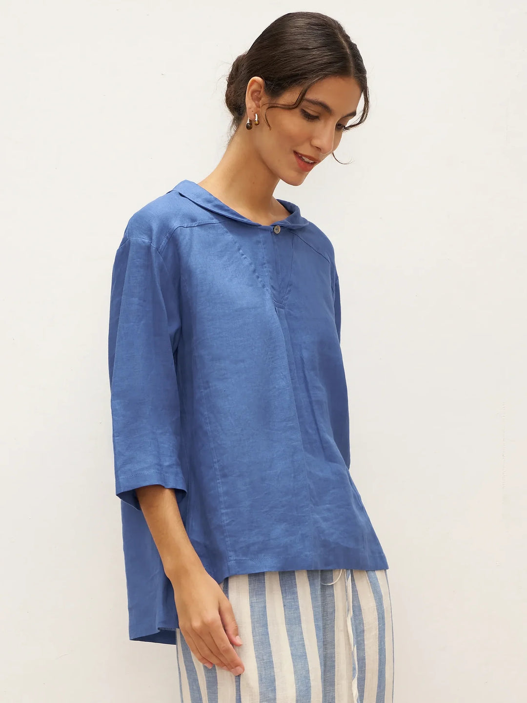 Jade Linen Top