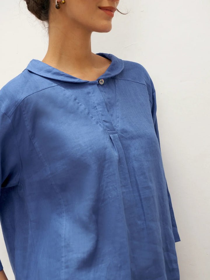 Jade Linen Top