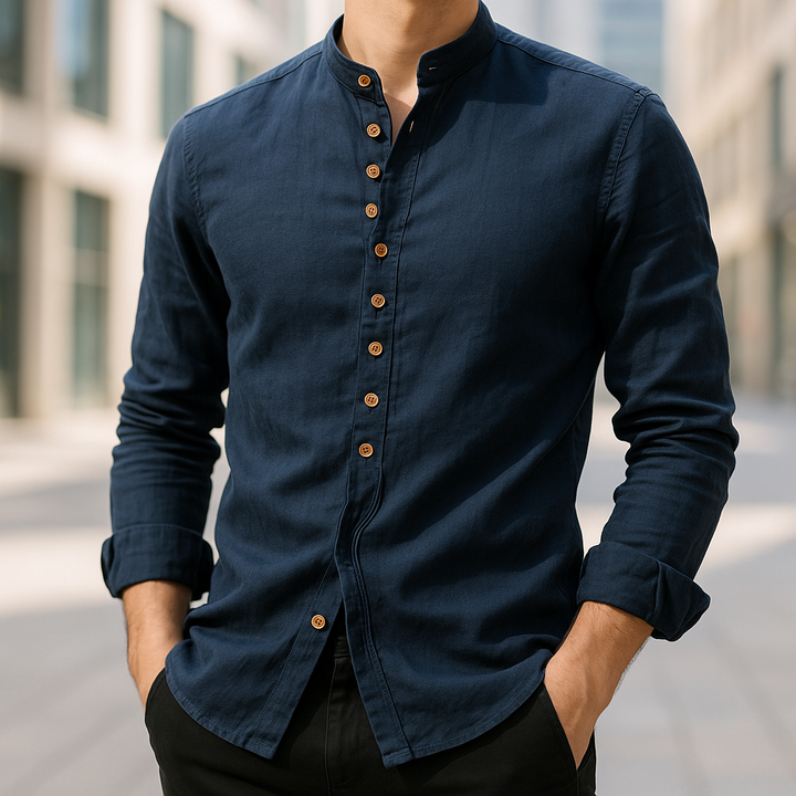NOVAE | LINEN AND COTTON SHIRT