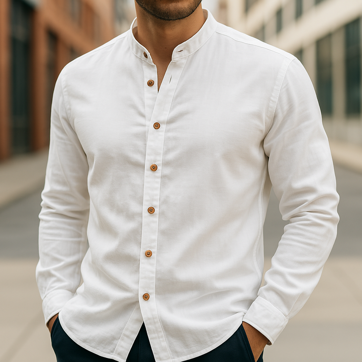 NOVAE | LINEN AND COTTON SHIRT