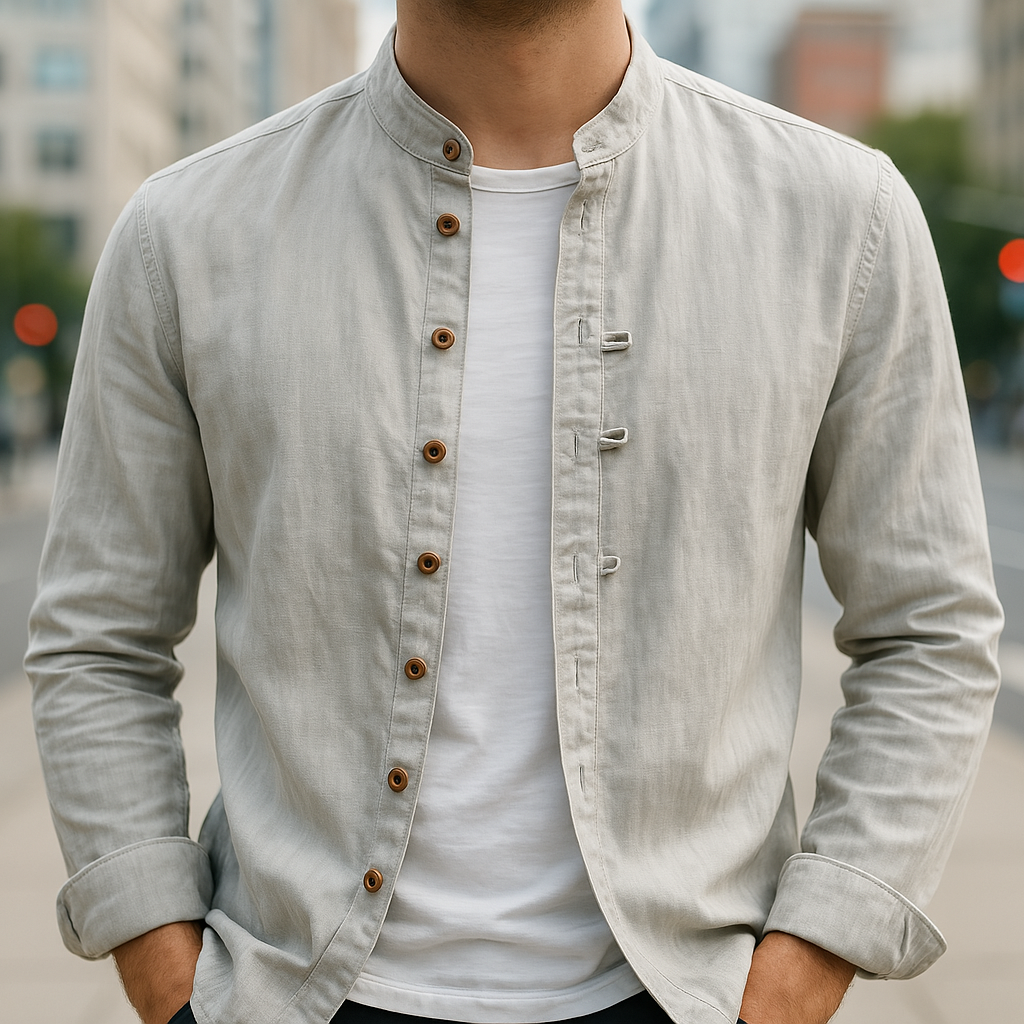 NOVAE | LINEN AND COTTON SHIRT