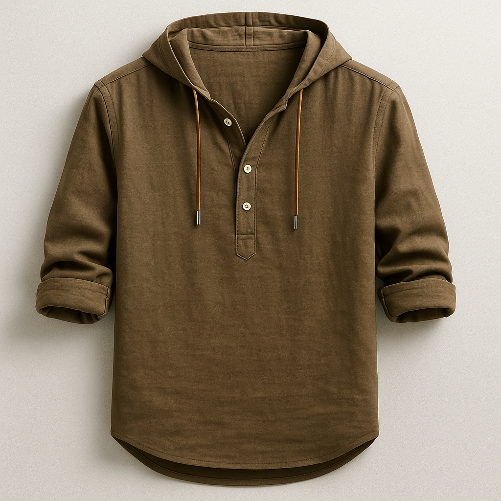 LAURENT MONACO | LUXURY SHIRT WITH HOOD