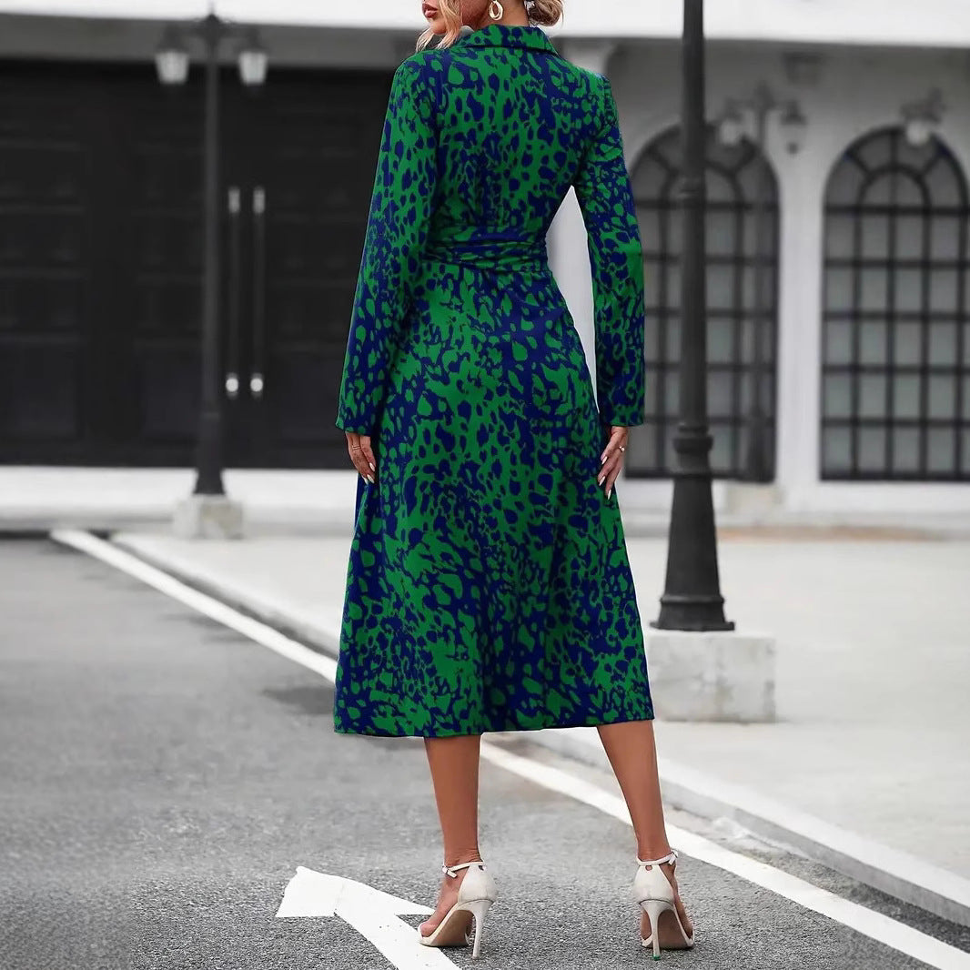 Ingrid | Fitted print dress