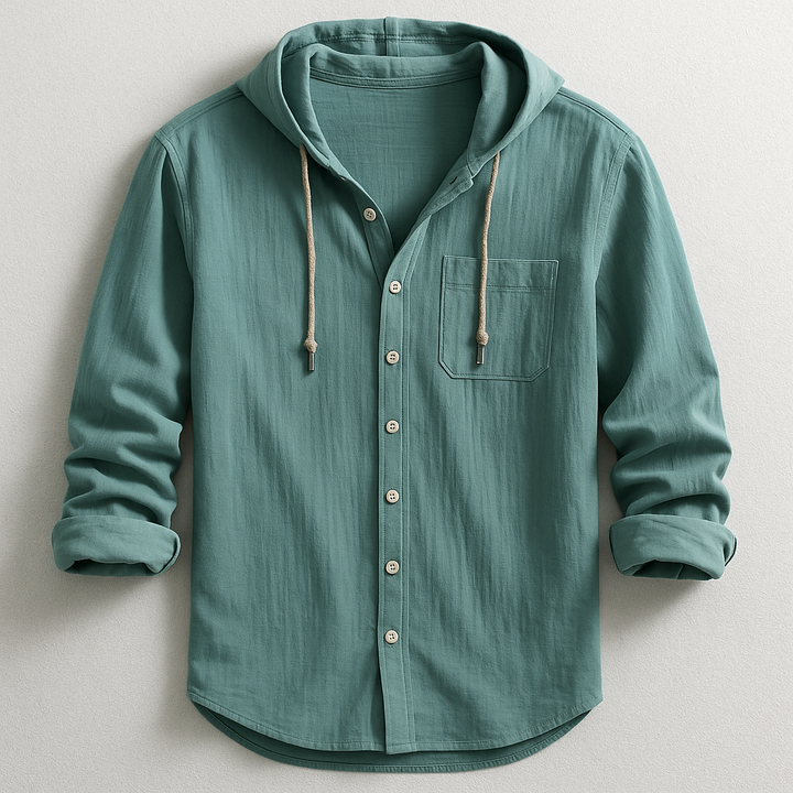 NOVAE  | LUXURY SHIRT WITH HOOD