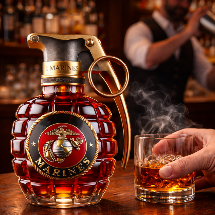 Grenade Limited Edition Whiskey Decanter
