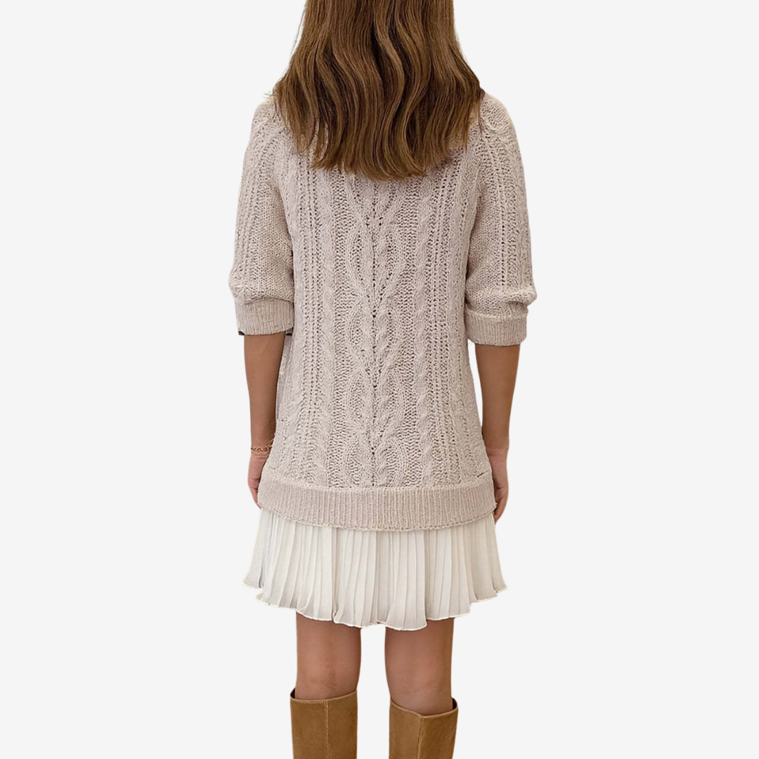 GAIL 2-in-1 Knitted Dress | The Perfect Preppy Look for Autumn