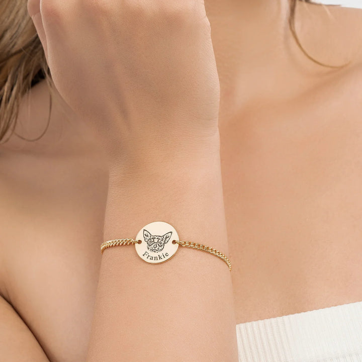 Personalised Bracelet with Animal's Face