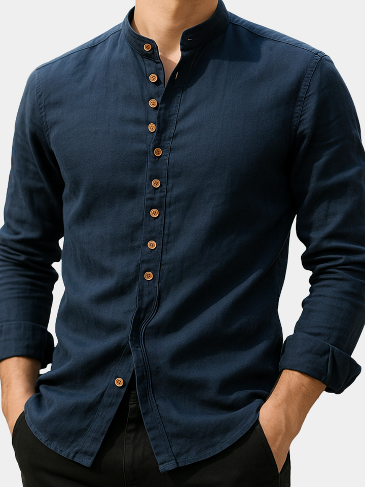 NOVAE | LINEN AND COTTON SHIRT