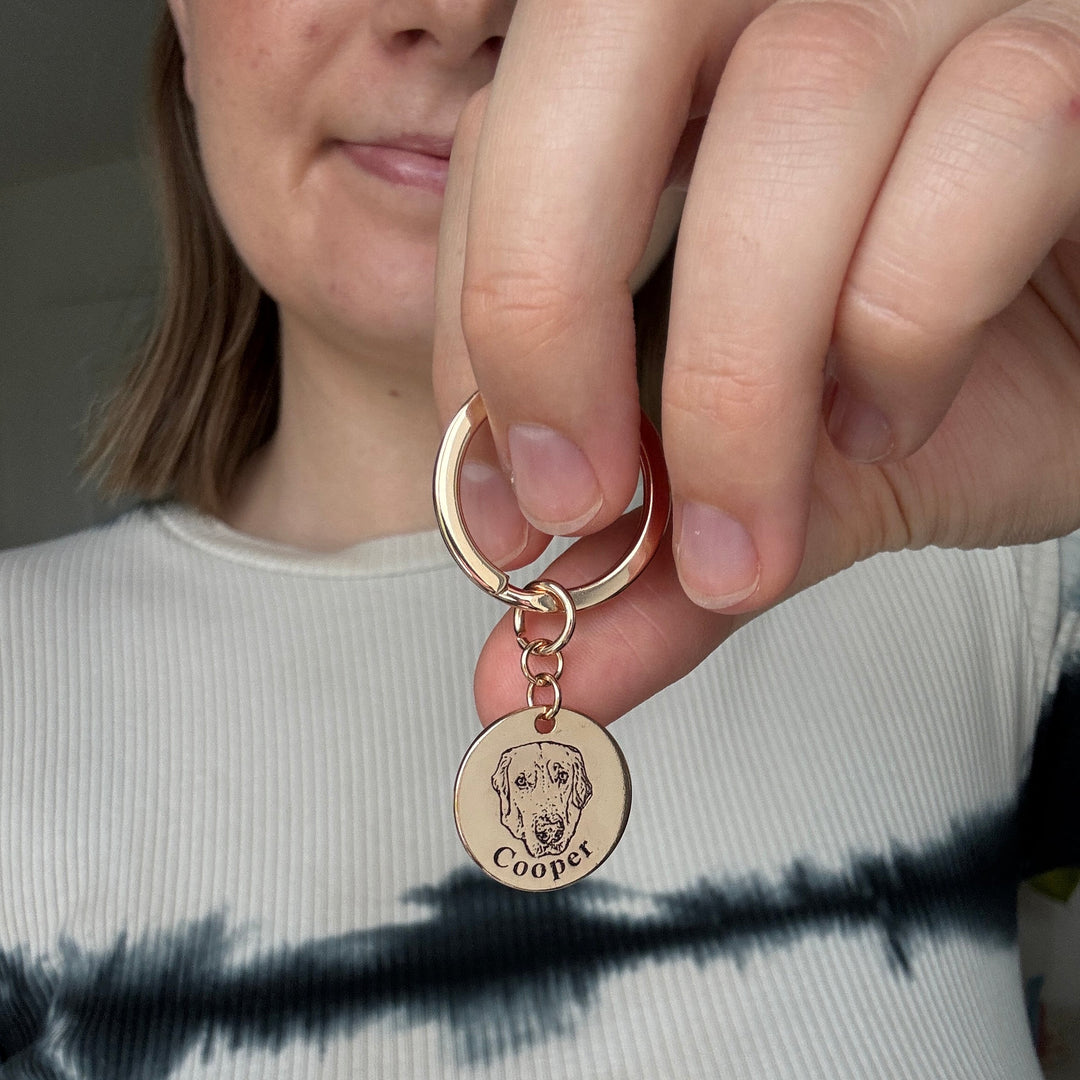 Personalised Keyring with Pet's Face