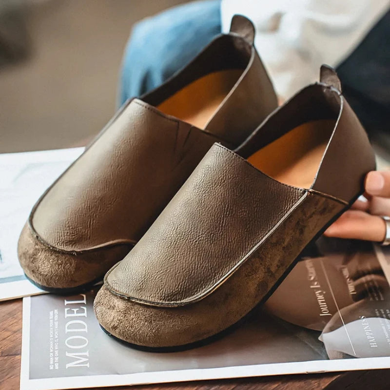 Lior | Suede & Leather Slip-Ons