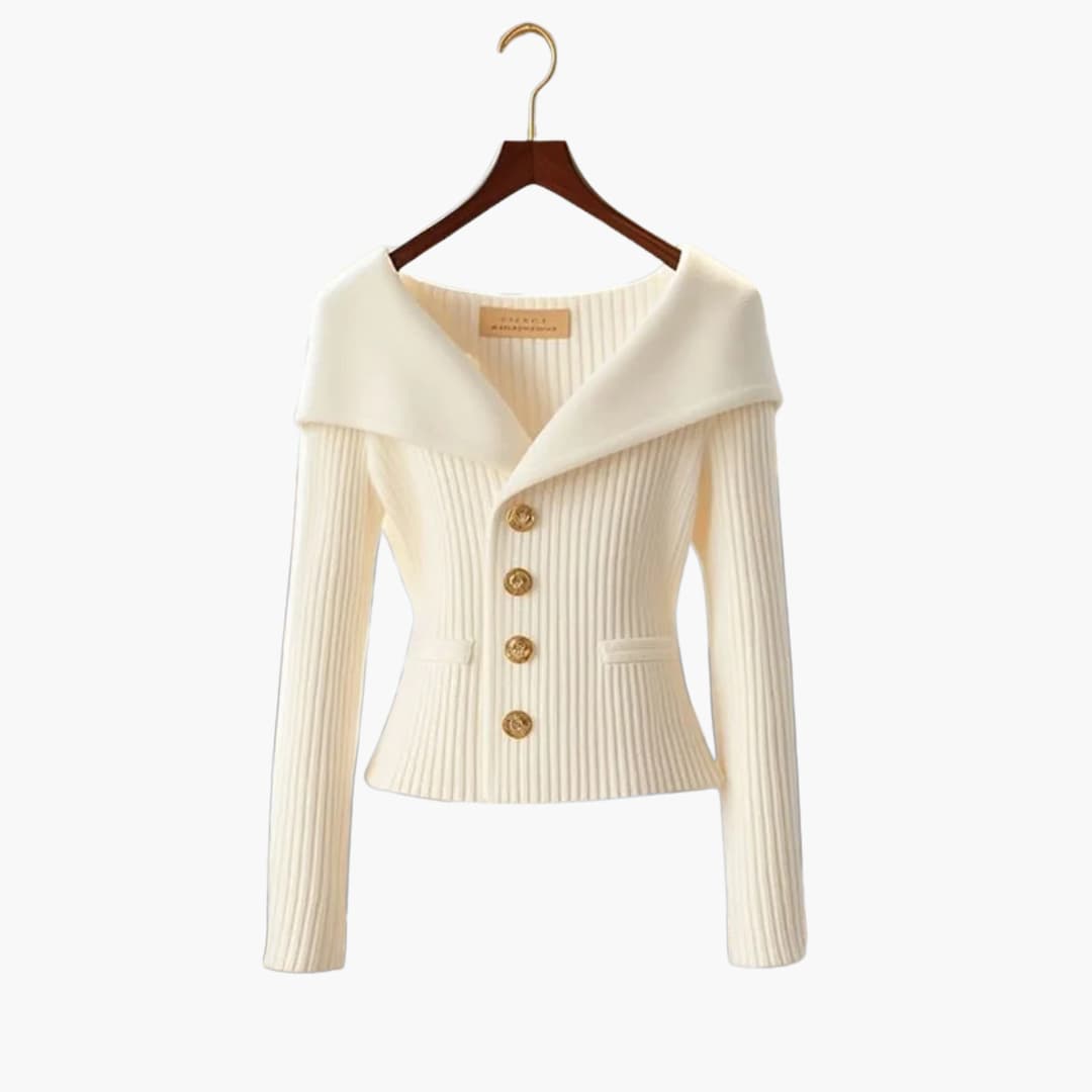 Mischa | Ribbed Button-Up Cardigan