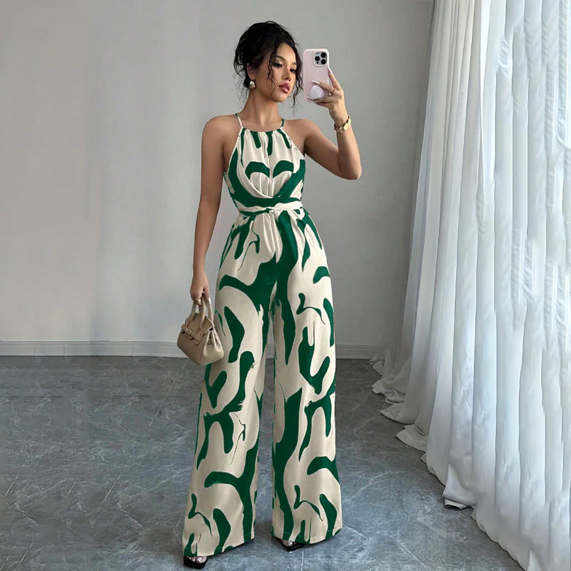 Noré | Halter-neck Loose Jumpsuit