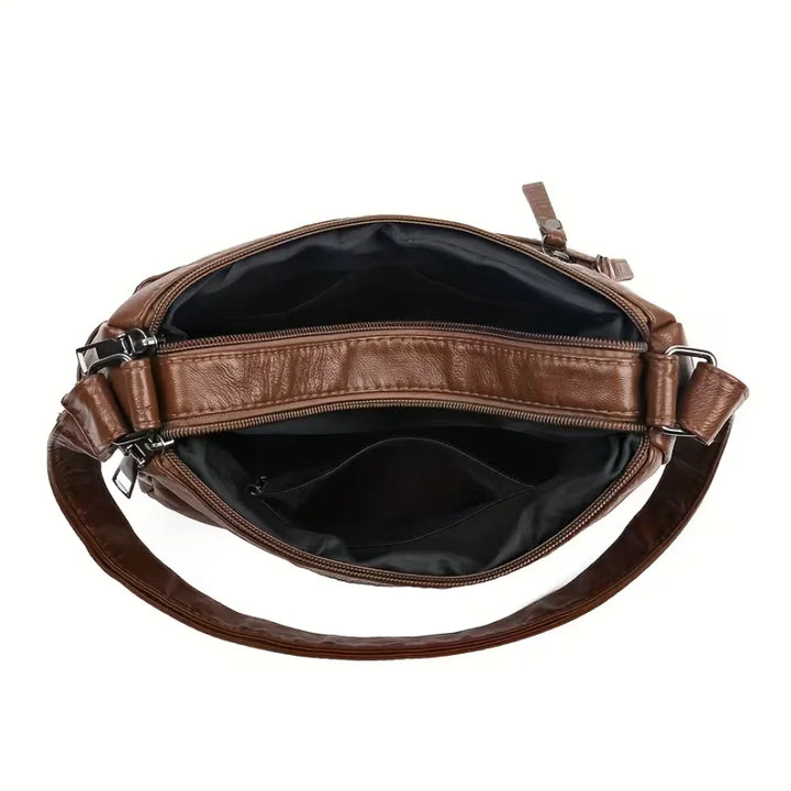 Ava™ | Never Forget a Thing — Spacious Leather Shoulder Bag
