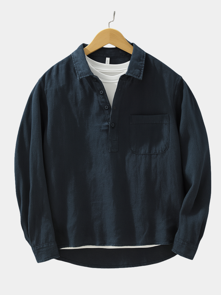 NOVAE| COTTON-LINEN SHIRT