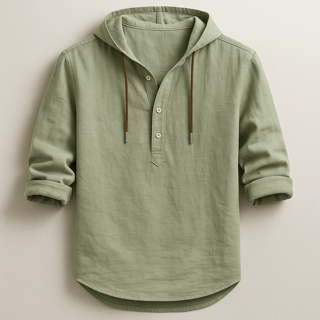 LAURENT MONACO | LUXURY SHIRT WITH HOOD