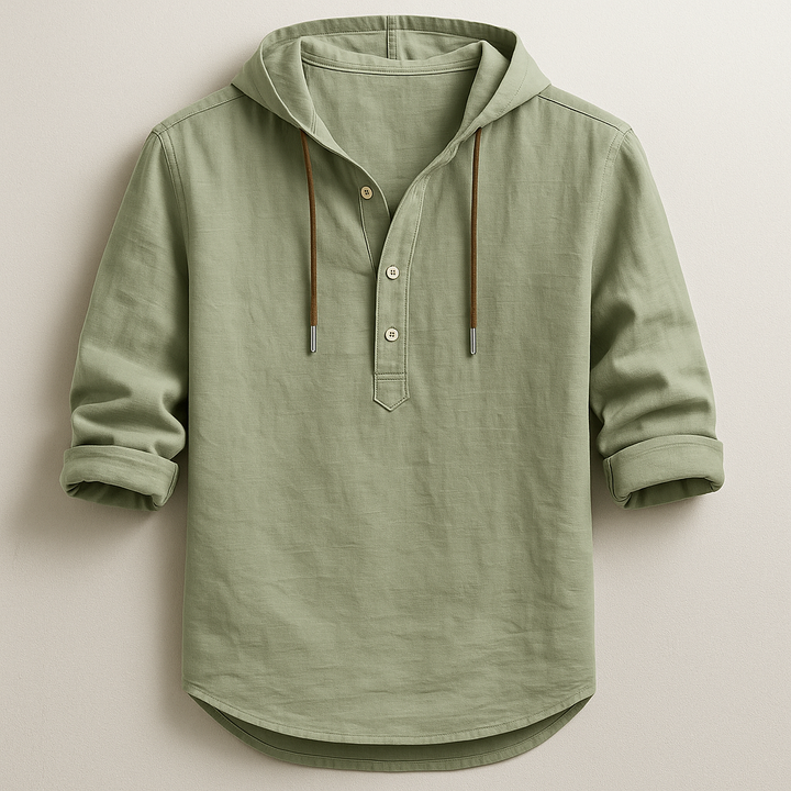 LAURENT MONACO | LUXURY SHIRT WITH HOOD