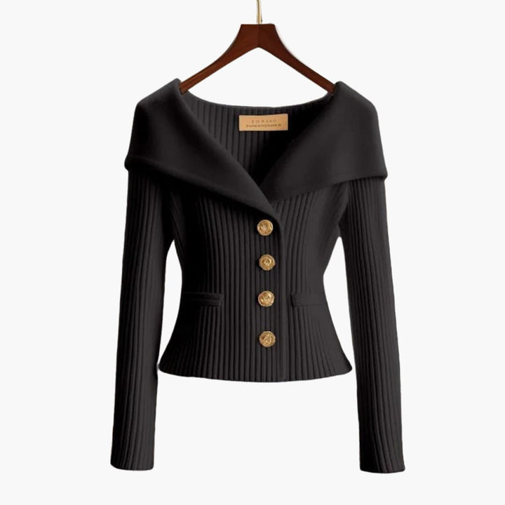 Mischa | Ribbed Button-Up Cardigan