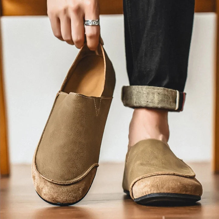 Lior | Suede & Leather Slip-Ons