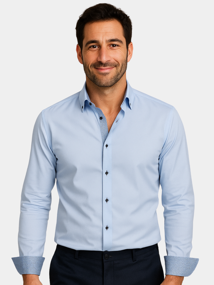 NOVAE | LIGHT ELEGANT SHIRT WITH CONTRAST DETAILS