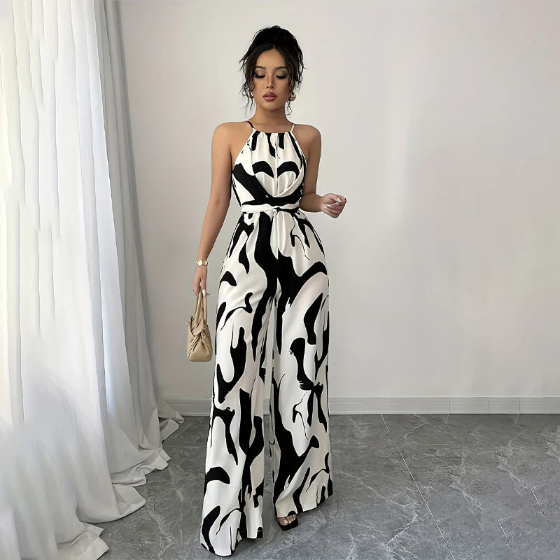Noré | Halter-neck Loose Jumpsuit