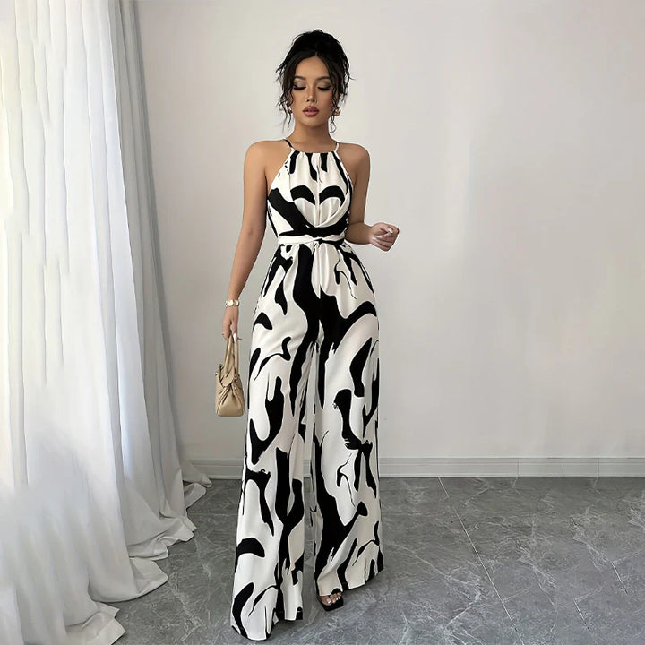 Noré | Halter-neck Loose Jumpsuit
