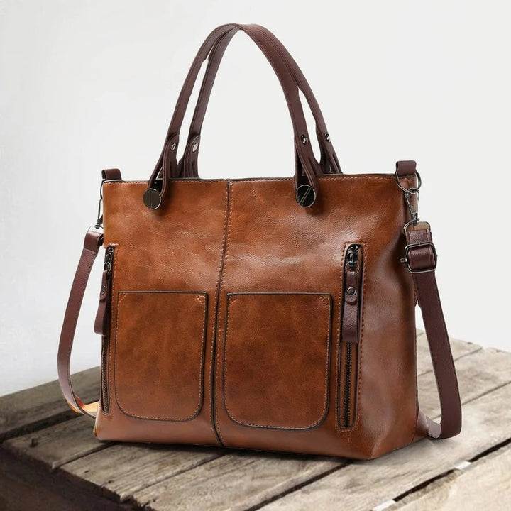 Ilse™ | Stay Organized in Style — Spacious Leather Tote