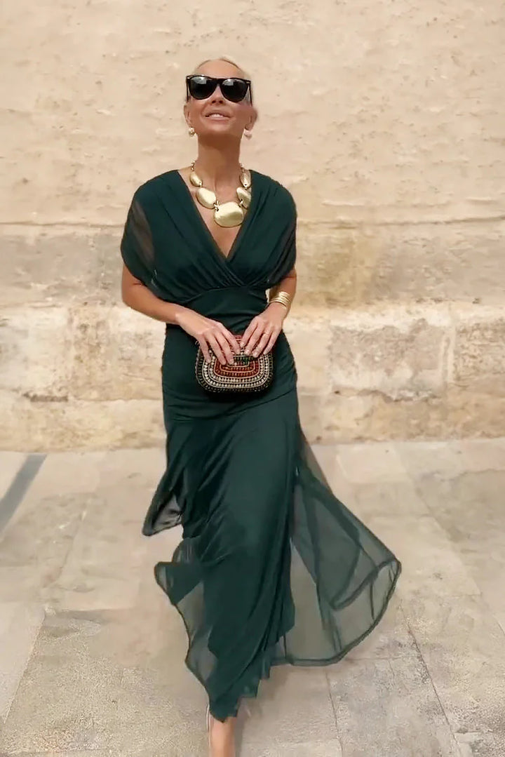 Aurélie | V-Neck Evening Gown