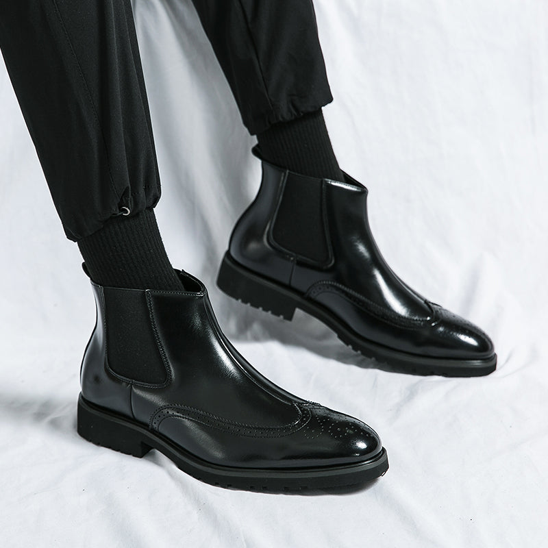 Chasis Genuine Leather Boots