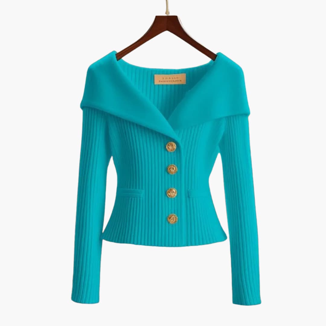 Mischa | Ribbed Button-Up Cardigan