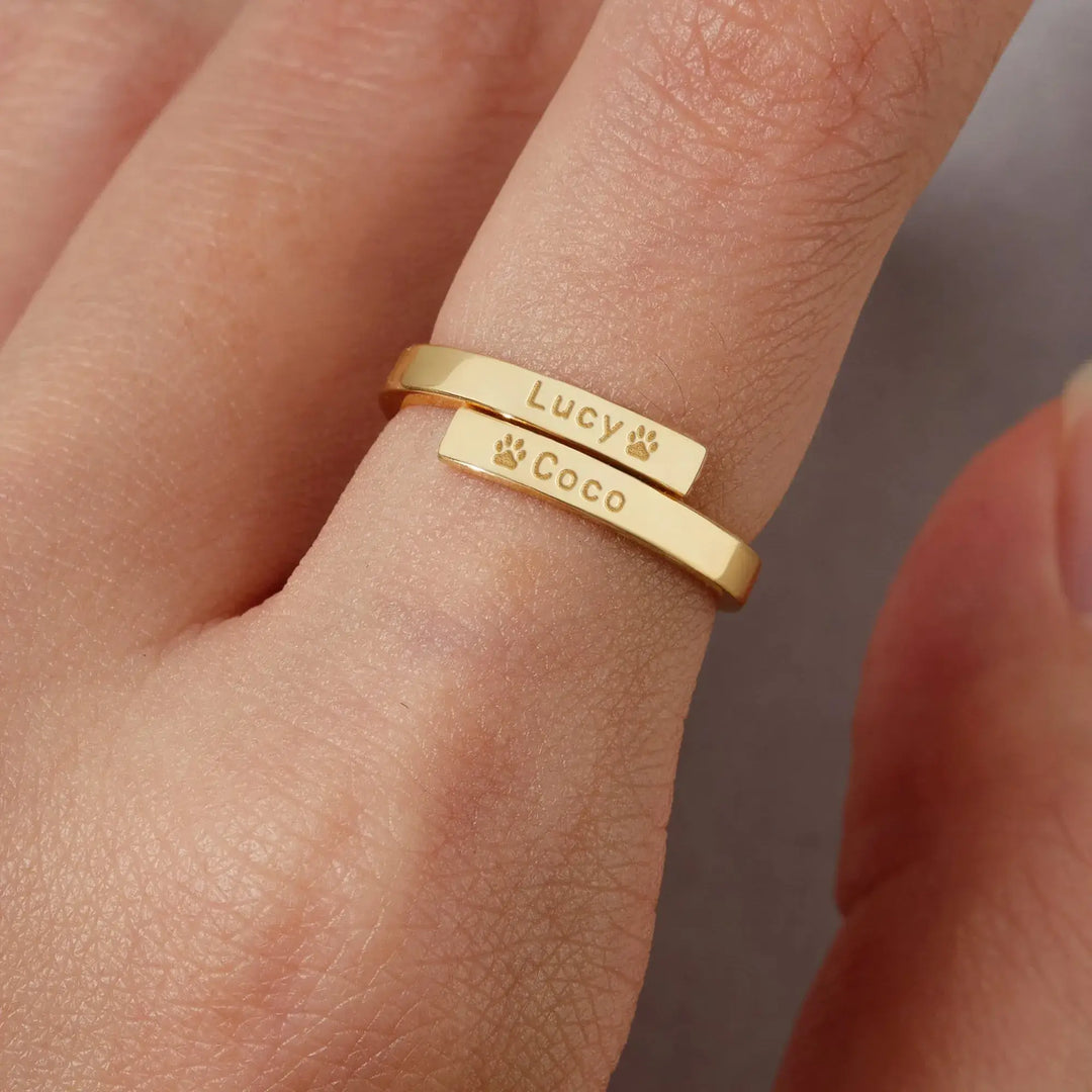 Custom ring with your pet's name