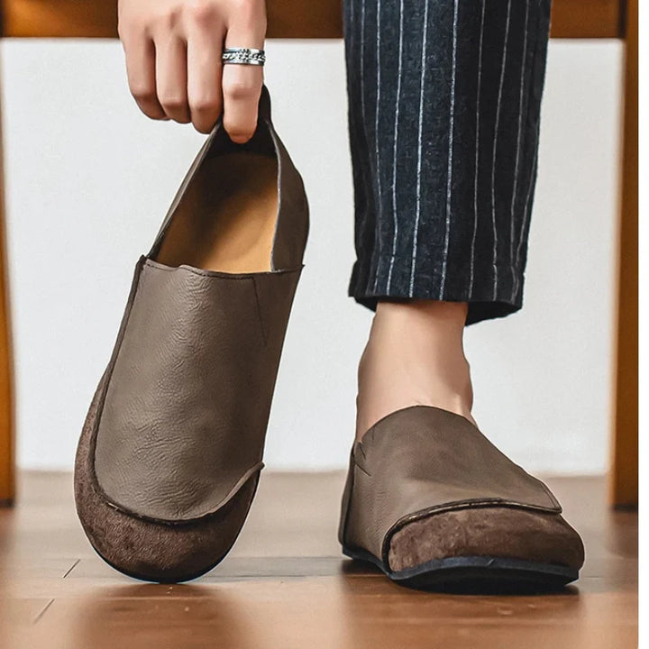 Lior | Suede & Leather Slip-Ons