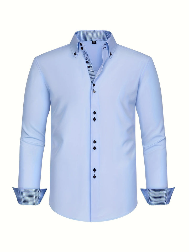 NOVAE | LIGHT ELEGANT SHIRT WITH CONTRAST DETAILS