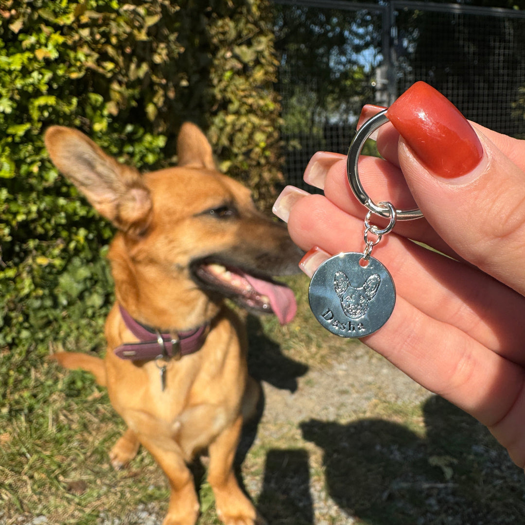 Personalised Keyring with Pet's Face