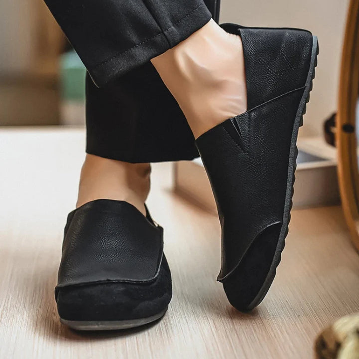 Lior | Suede & Leather Slip-Ons