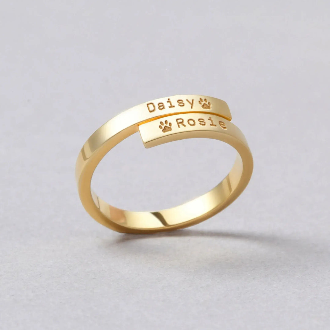 Custom ring with your pet's name